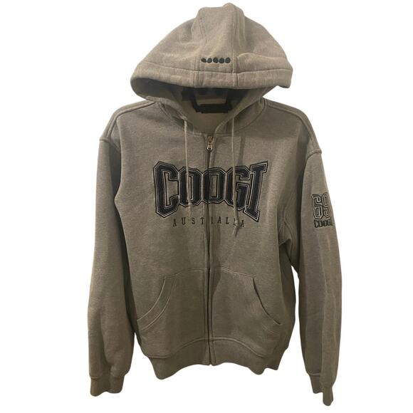 COOGI Other - Y2K Vintage Coogi Gray Fleece Full Zip Hoodie Size Medium